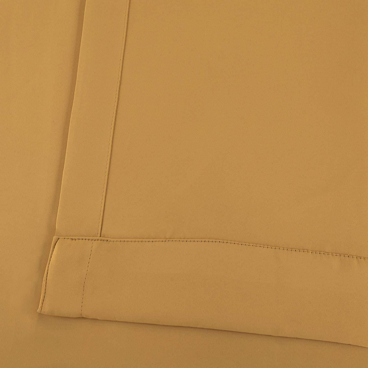 Marigold Grommet Blackout Room Darkening Curtain (1 Panel), Marigold, 50W X 96L