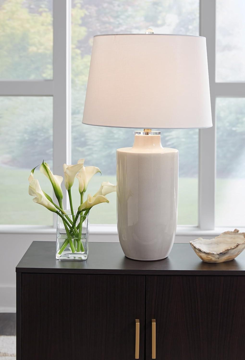 Signature Design by Ashley Cylener Table Lamp, Off White