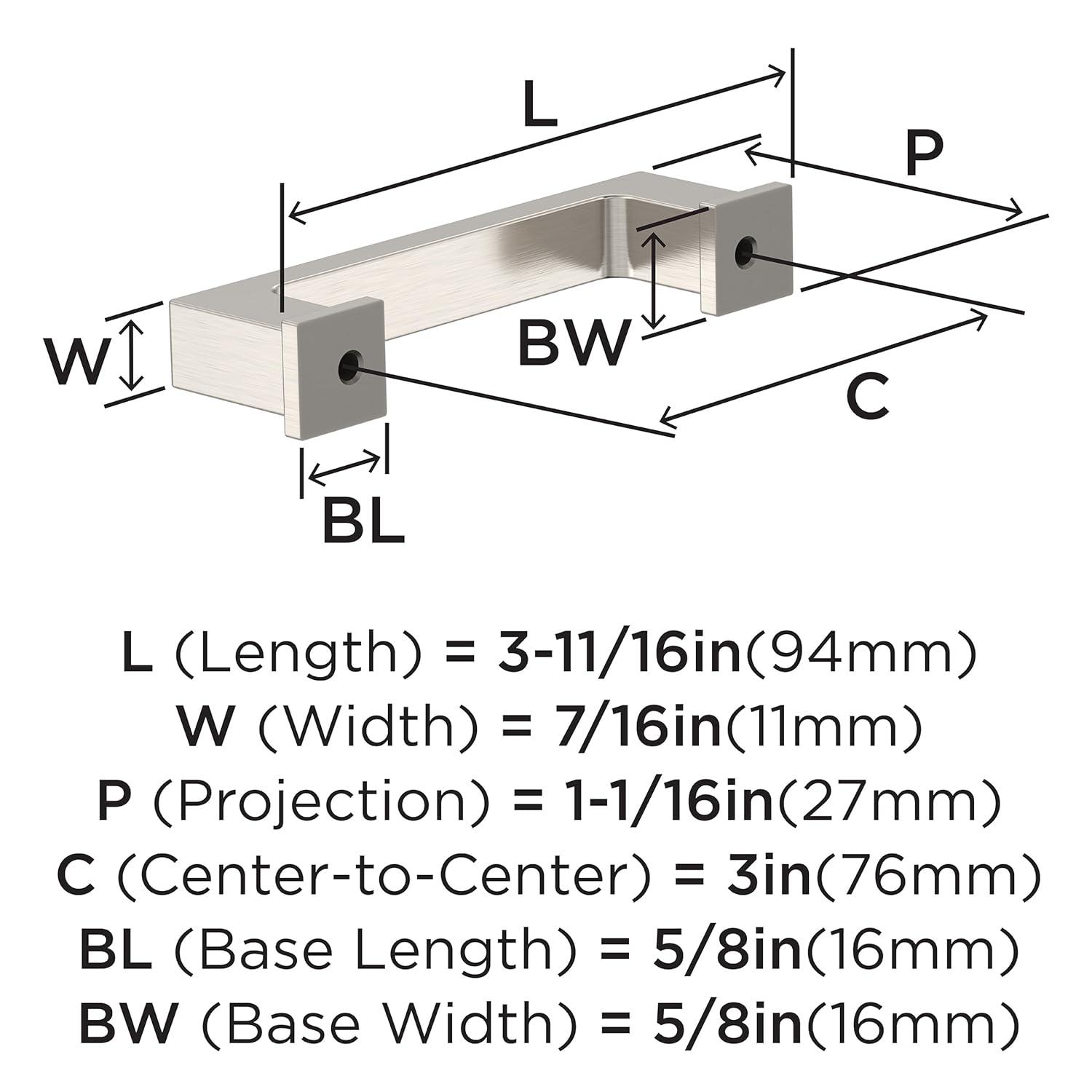 Bridgeport 3" Center Handle Pull Multipack