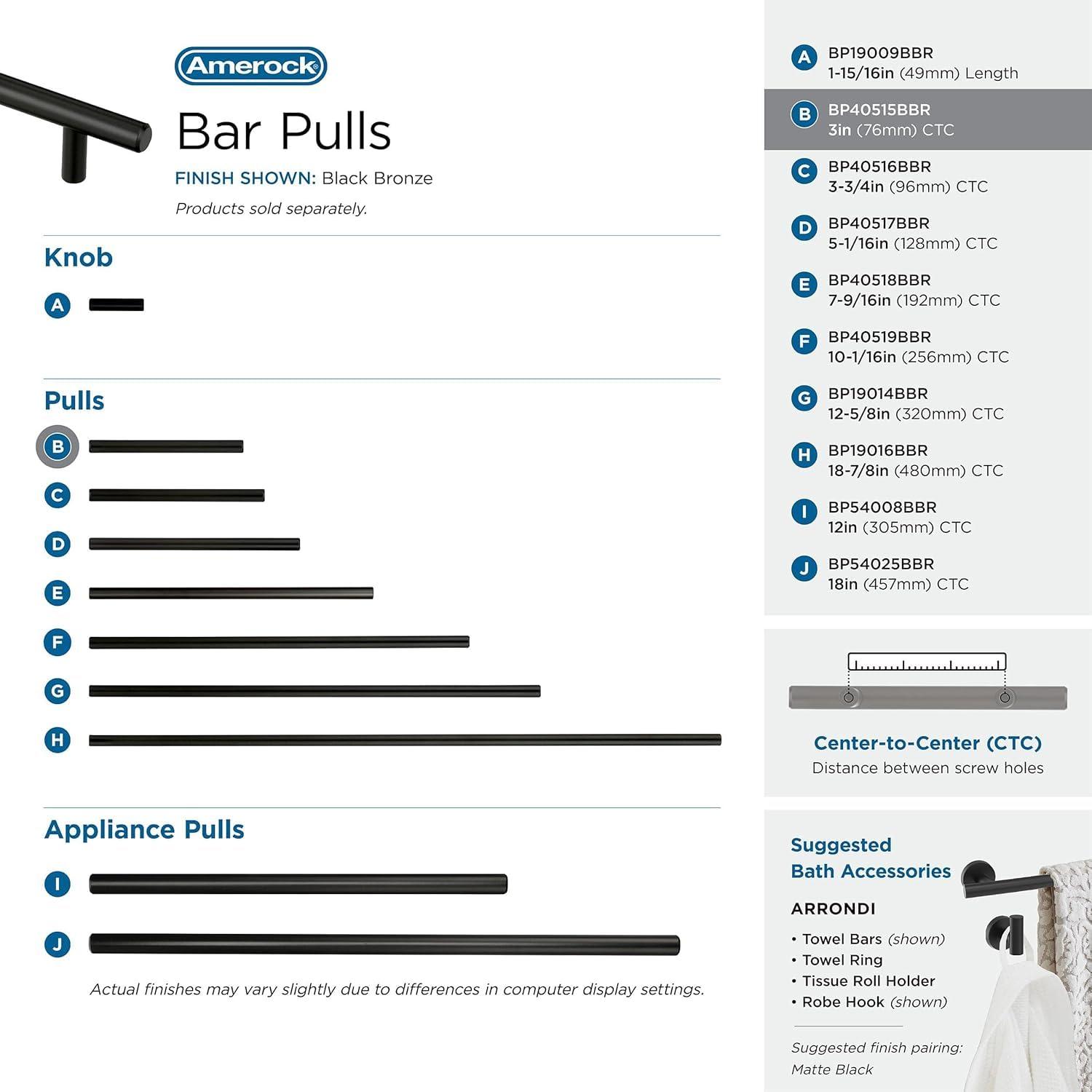 Bar Pulls Center to Center Bar Pull