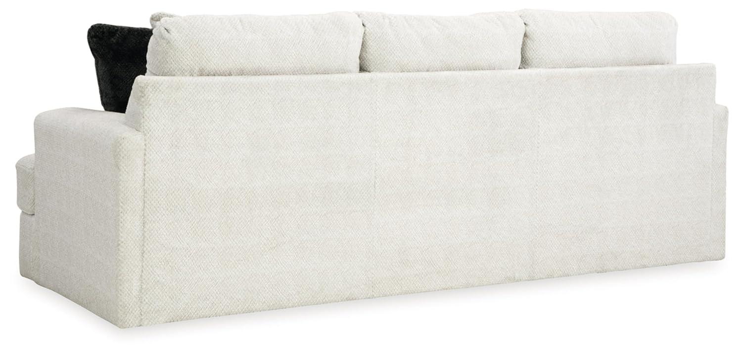 Signature Design by Ashley Karinne Linen Sofa with Decorative Accent Pillows