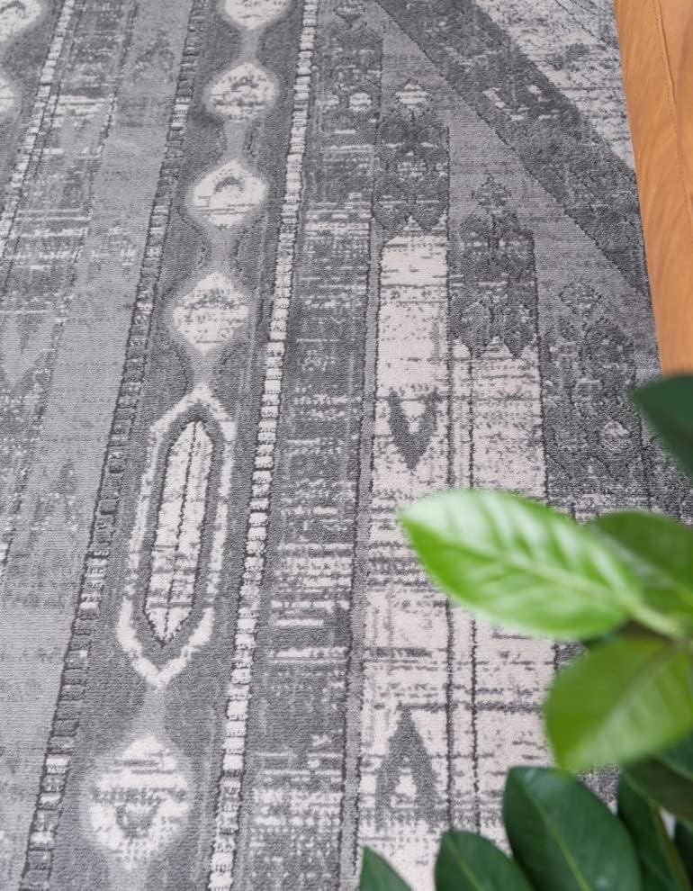 Unique Loom Portland Collection Area Rug - Orford (4' 1" x 6' 1" Rectangle Gray/Beige)