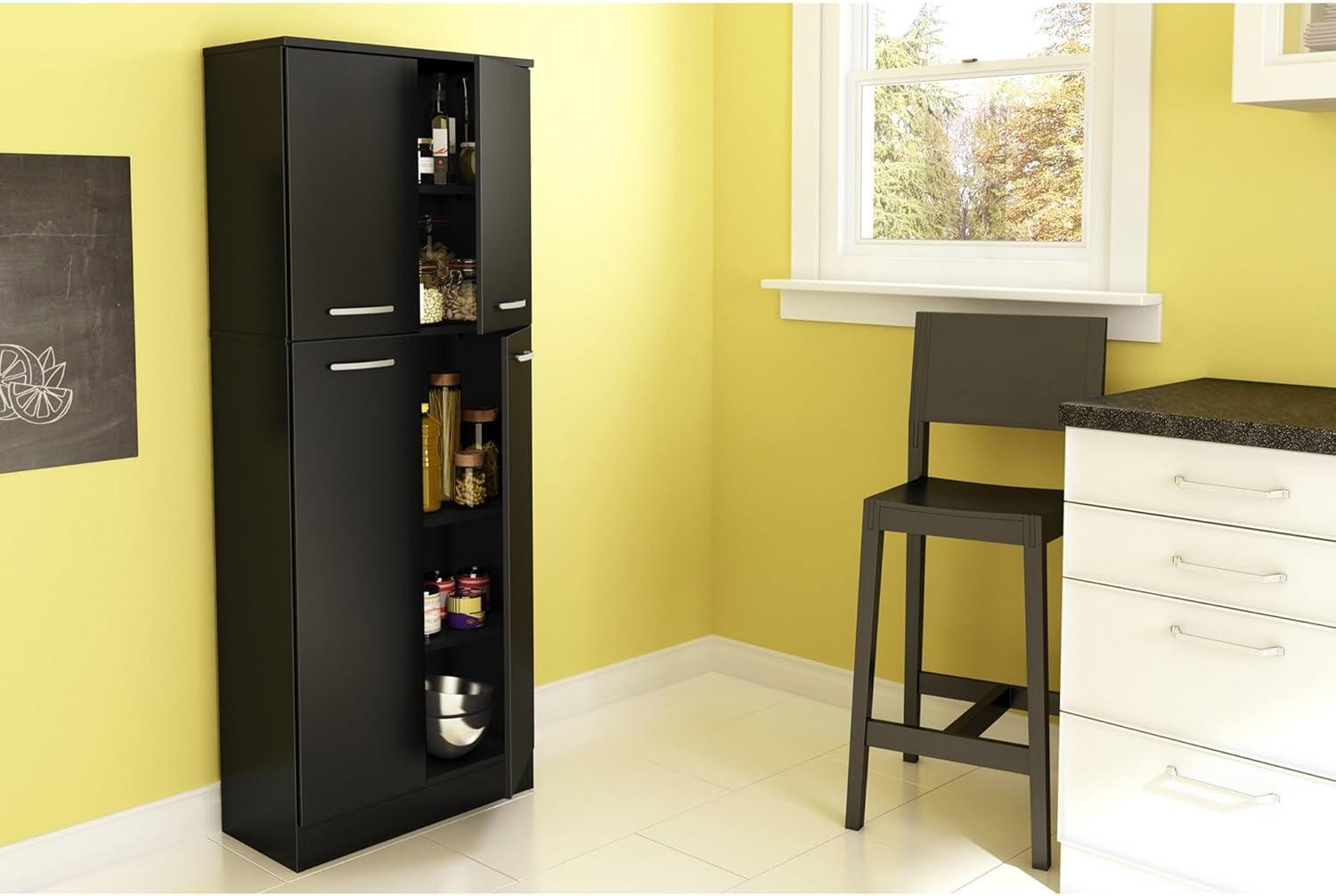 South Shore Axess, Contemporary Cabinet,  Black