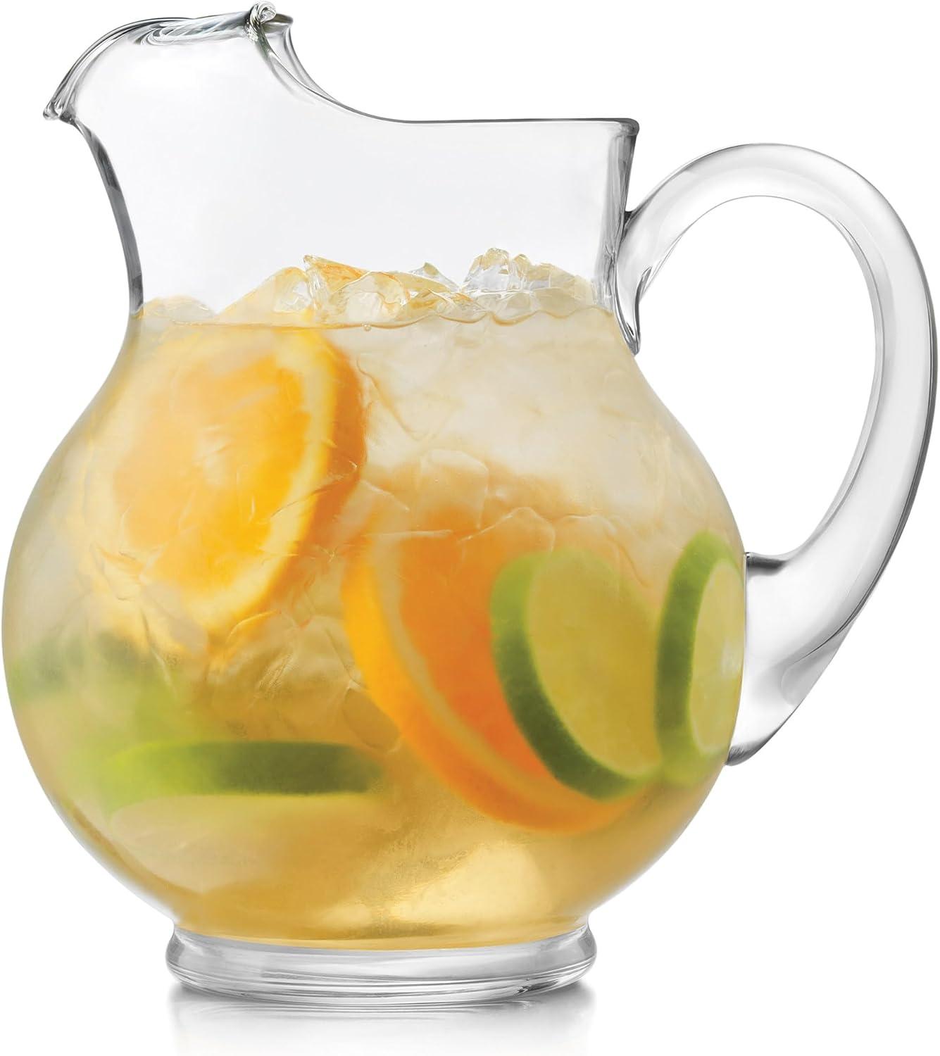 Libbey Acapulco Clear Glass 89-Ounce Round Pitcher Set