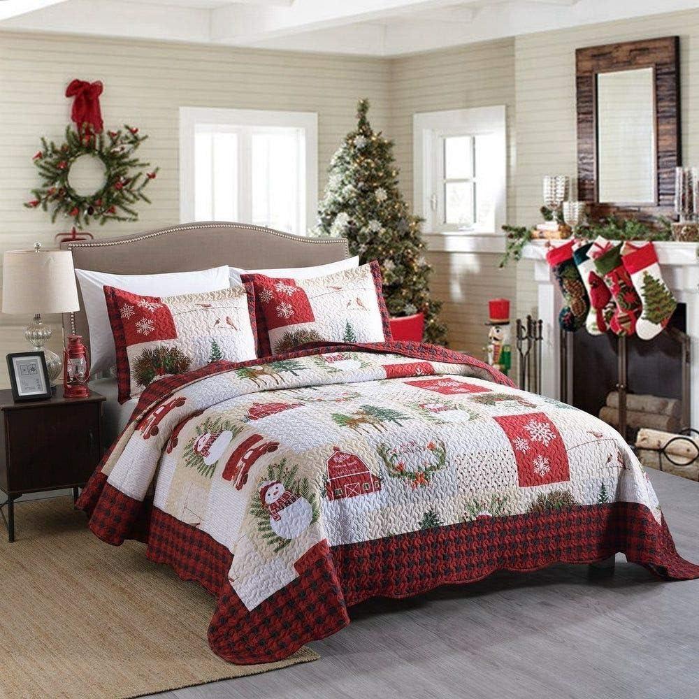 MarCielo Plaid Quilt Set