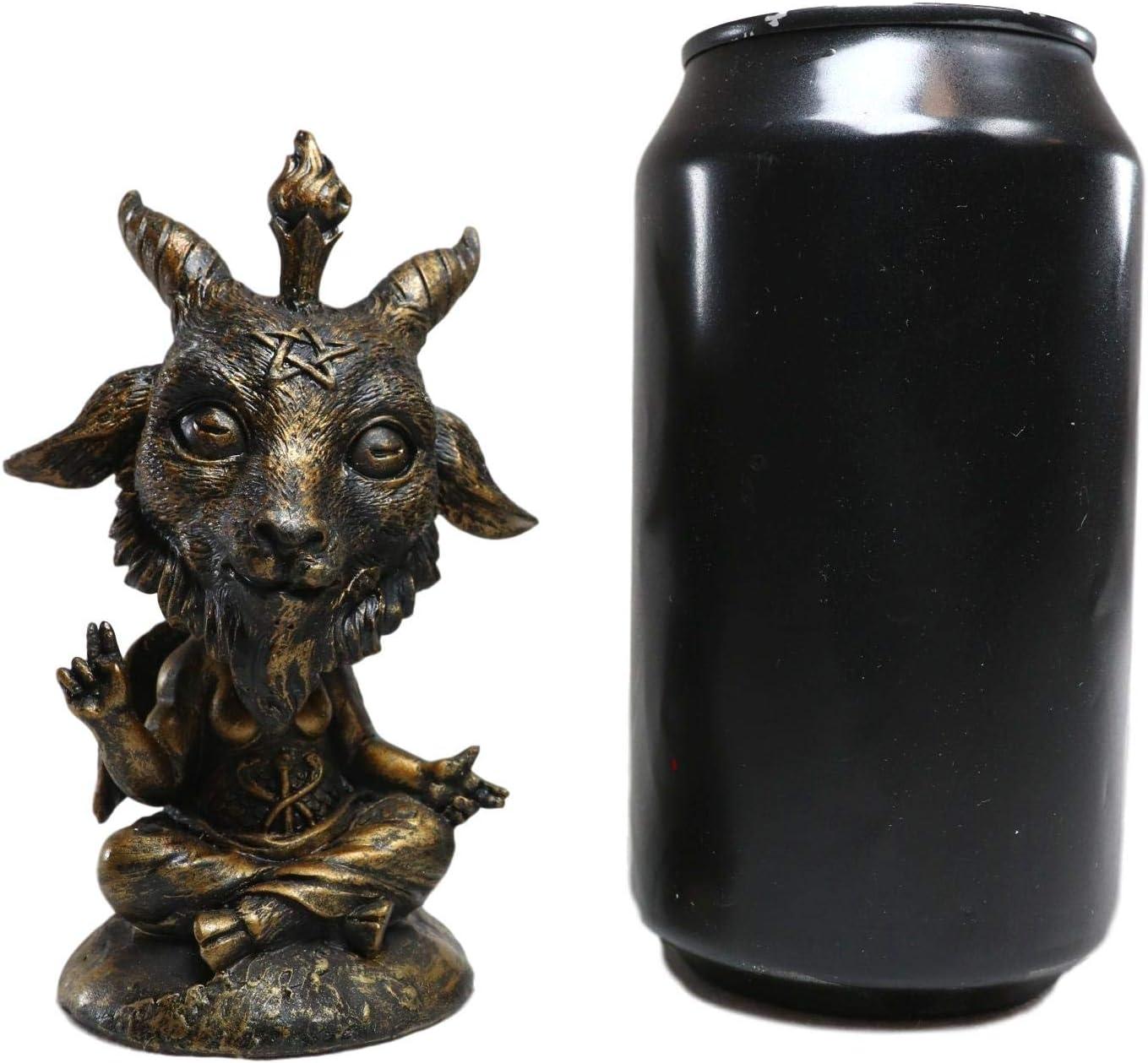 Ebros Whimsical Sabbatic Goat of Mendes Samael Lilith Baphomet Bobblehead Figurine LaVeyan Baphomet Worship The Caduceus Symbol Bobble Heads