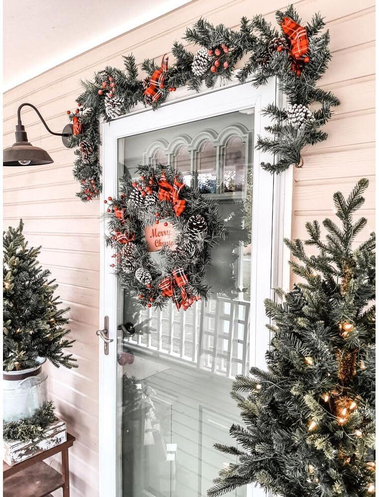 Fraser Hill Farm Christmas Wreath 72'' in. Faux Spruce Garland