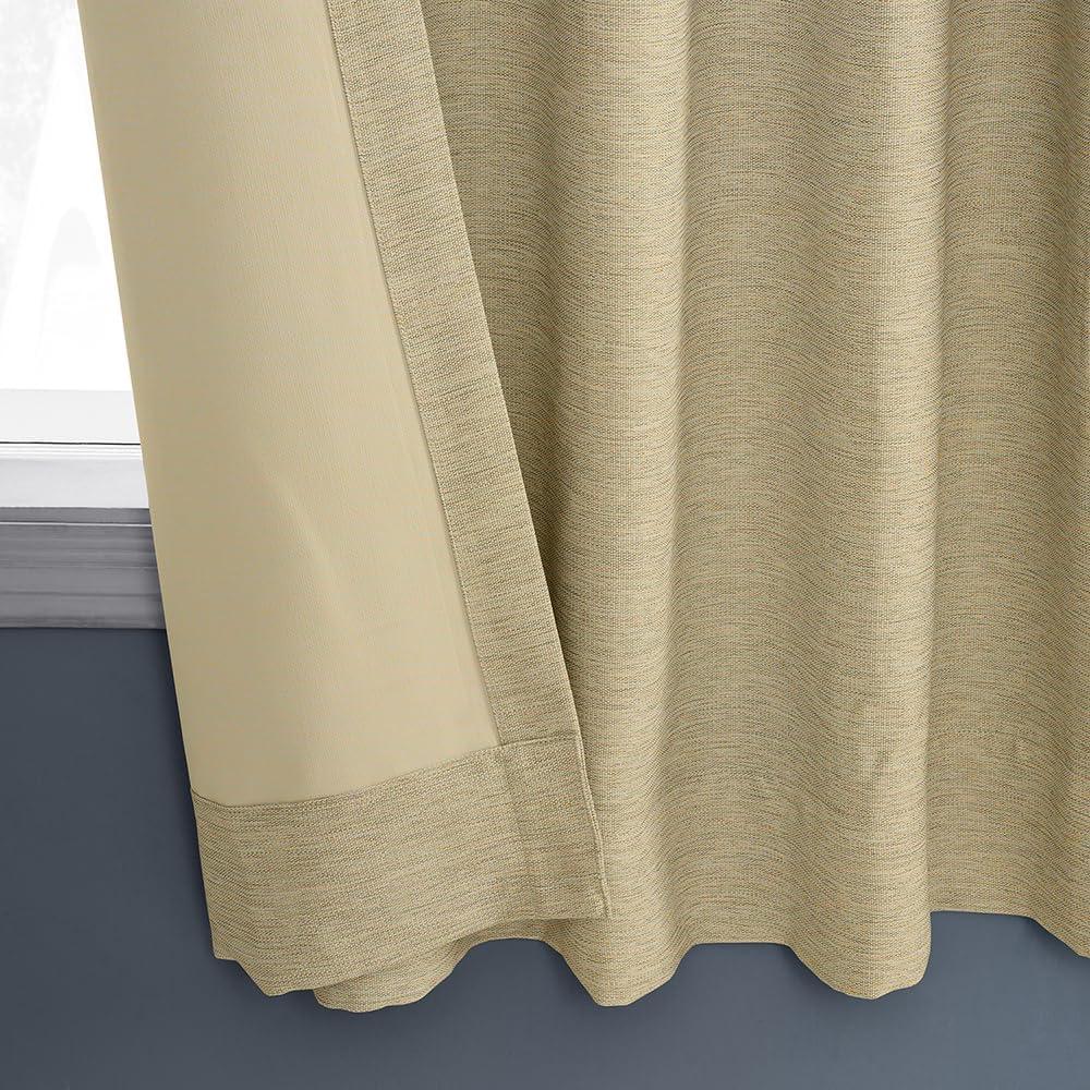 Candlelight Bellino Blackout Room Darkening Curtain (1 Panel), Candlelight, 50W X 63L