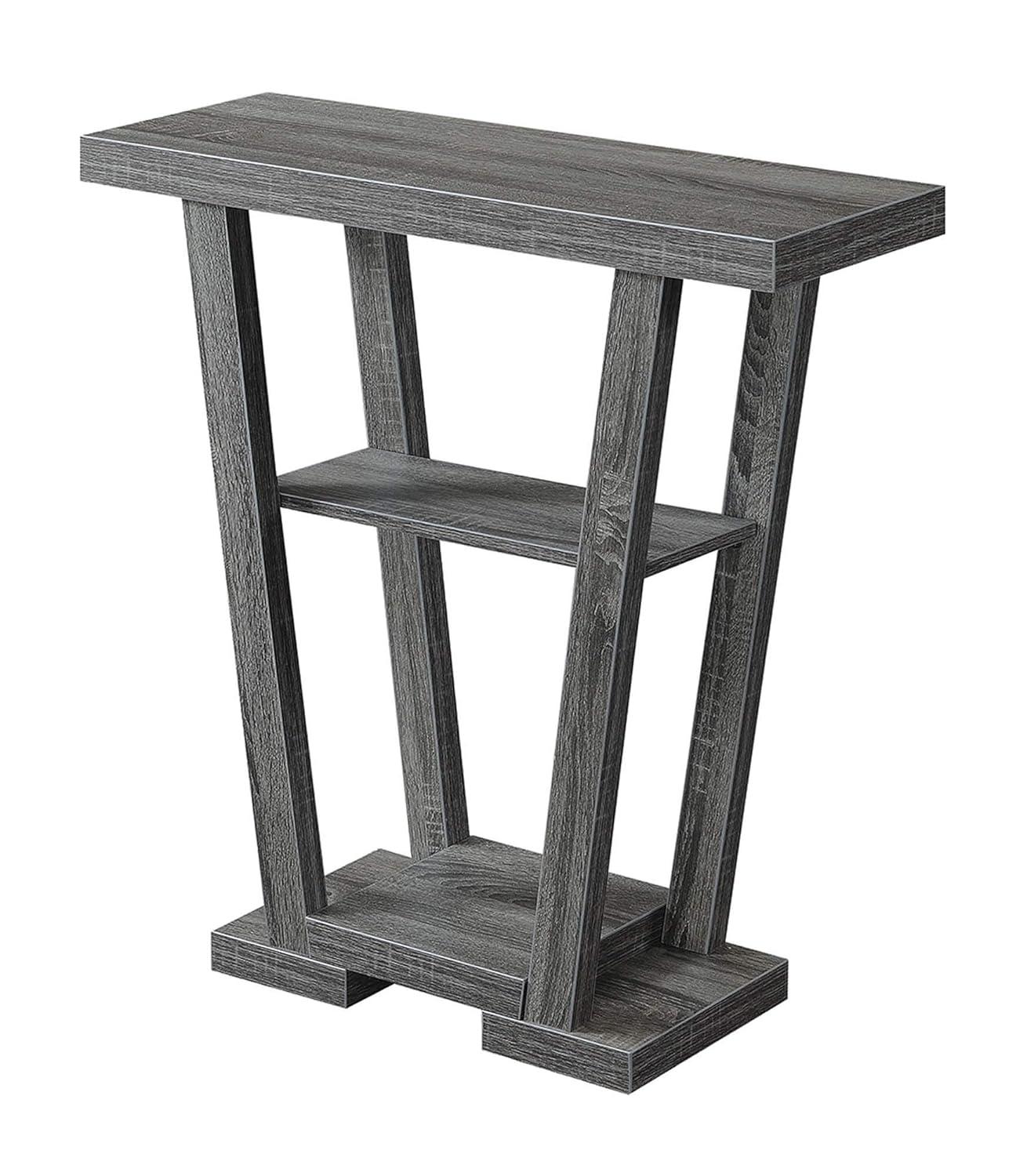 Convenience Concepts Newport V Console Table, Gray