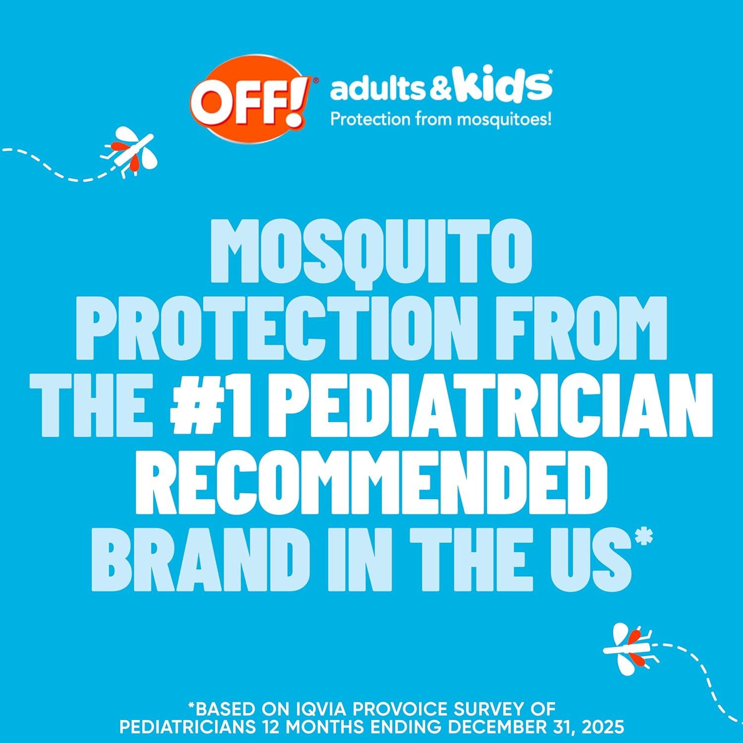 OFF! Adults and Kids Mosquito Repellent Picaridin Bug Lotion - 3.8oz