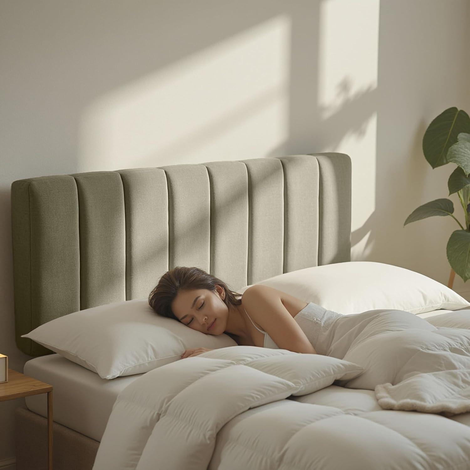 Nestl Chastelyne Upholstered Easy Assemble Wall Mounted Headboard
