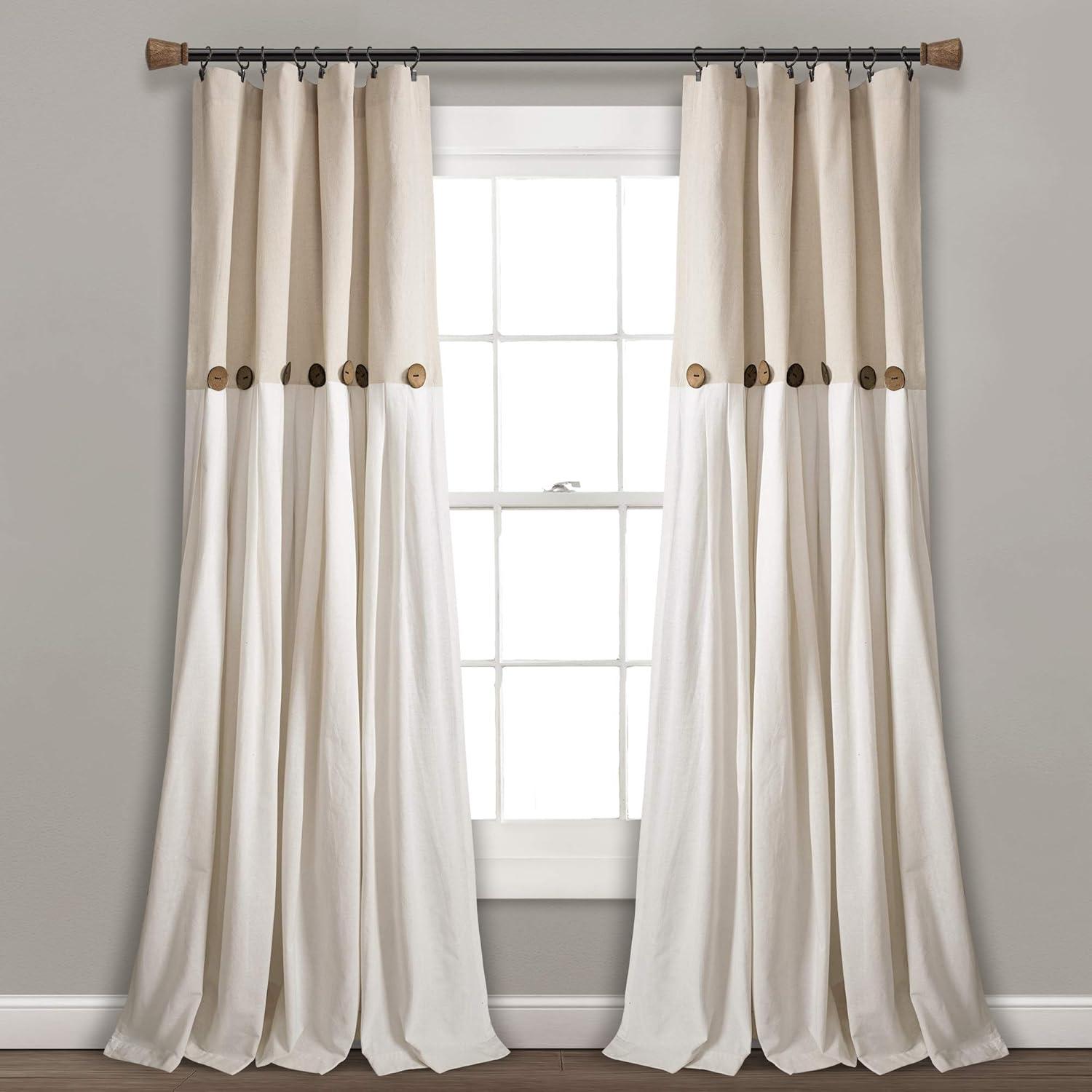 Lush Decor Beckham Semi Sheer Curtain Single Panel