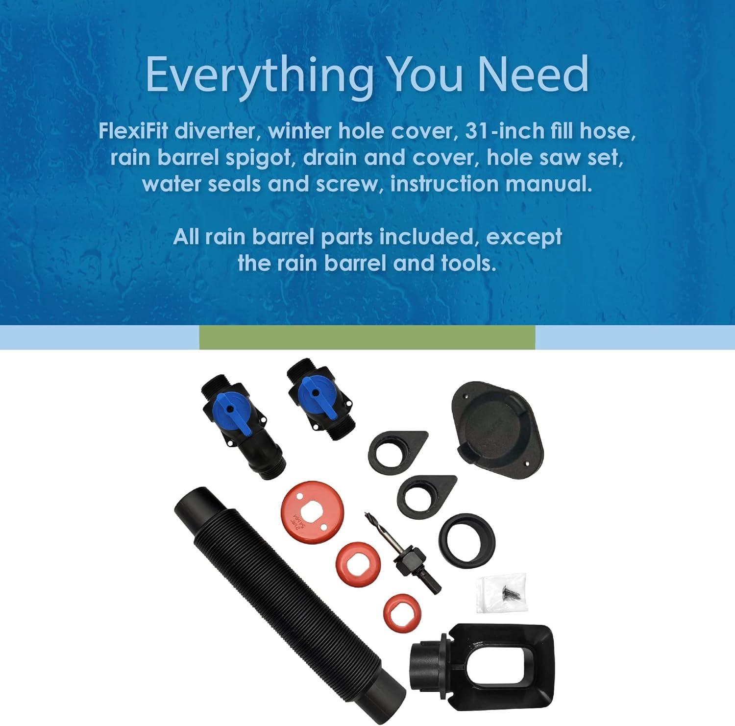 EarthMindedConsumerProducts EarthMindedConsumerProducts Plastic Drainable Diverter and Hose