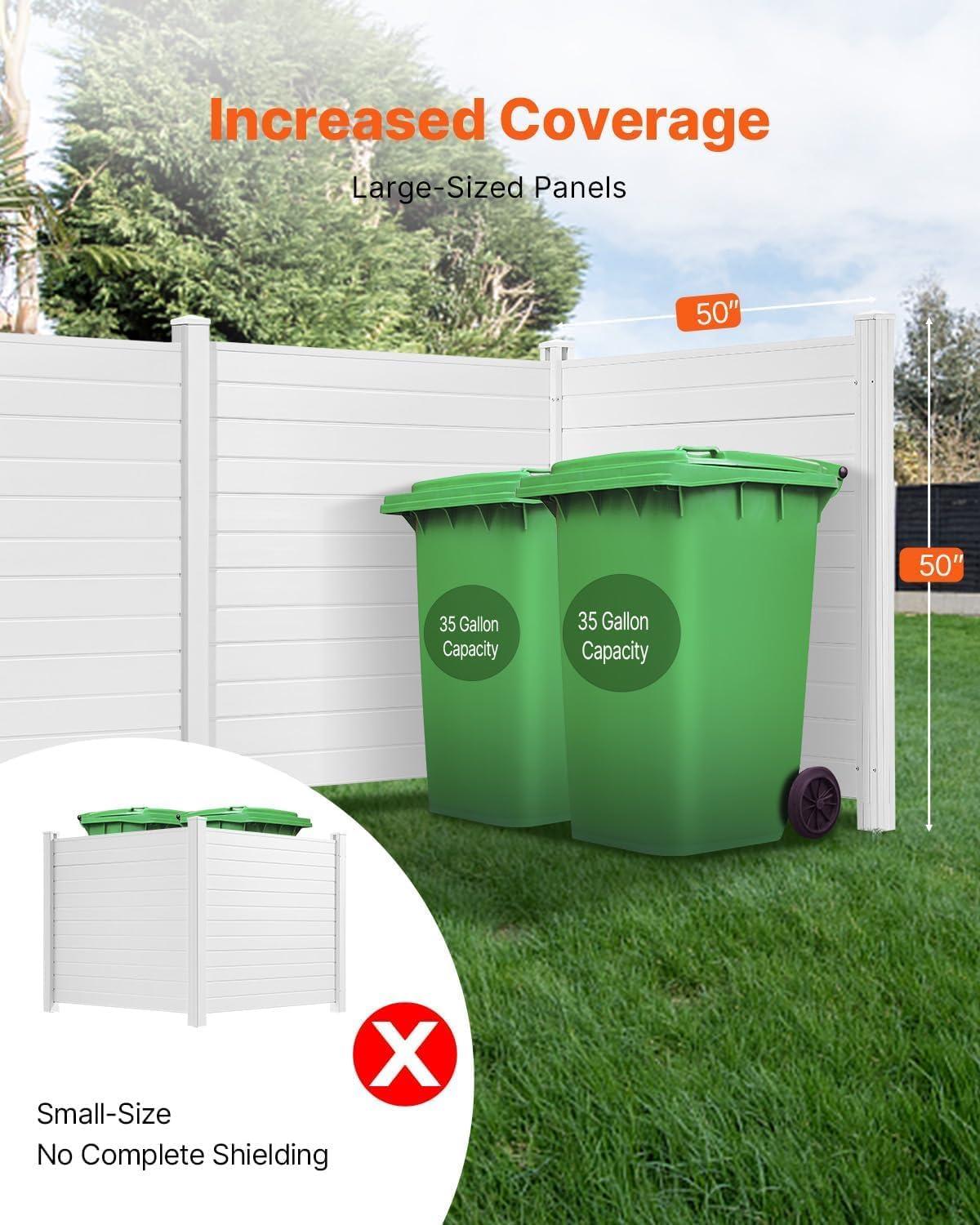 VEVOR 4 ft. H x 4 ft. W Outdoor Privacy Screens 2 Panels