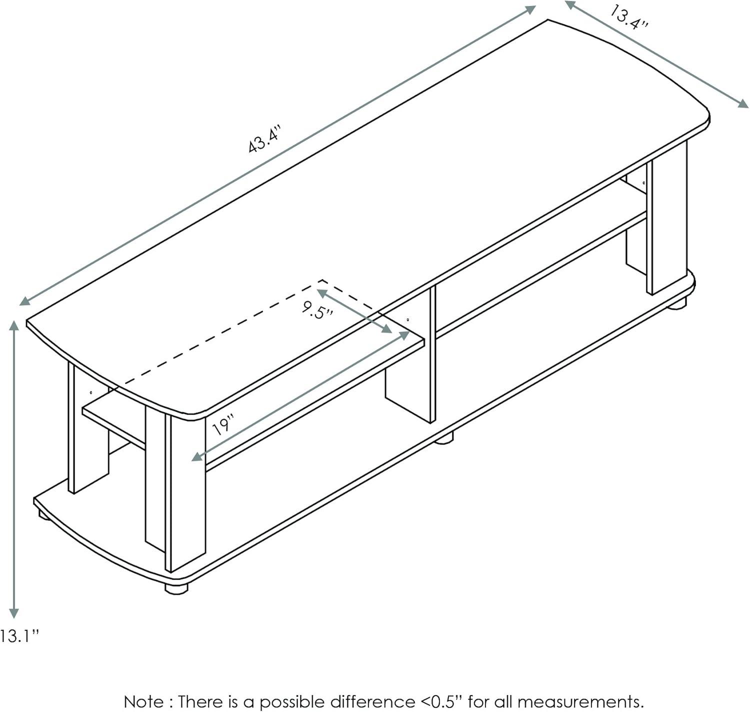 The Entertainment Center TV Stand, Dark Walnut
