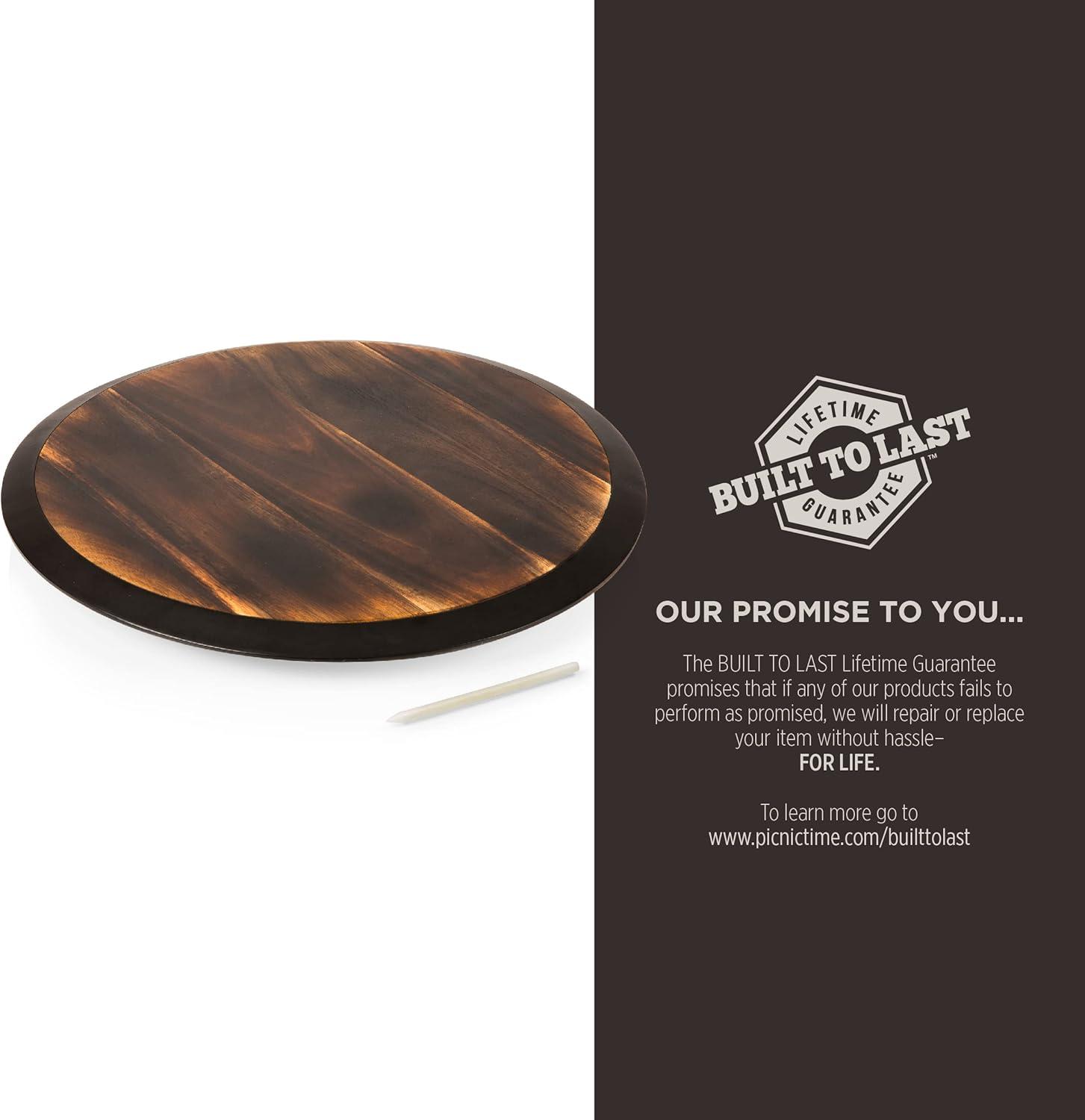 Picnic Time Picnic Time Wood Lazy Susan