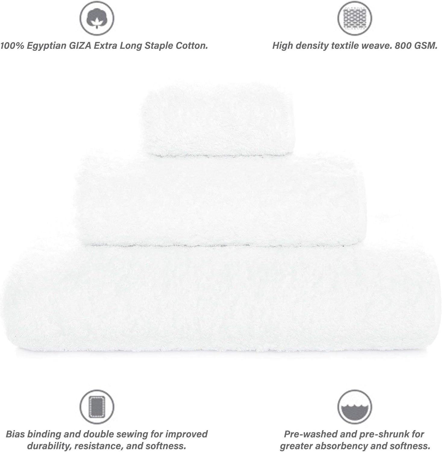 Oversized Egyptian Cotton Solid Washcloth