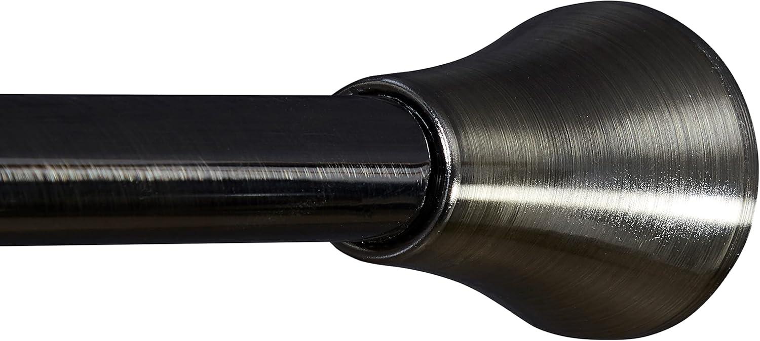 Indecor Home 2.5'' Straight Tension Shower Curtain Rod & Hook Set