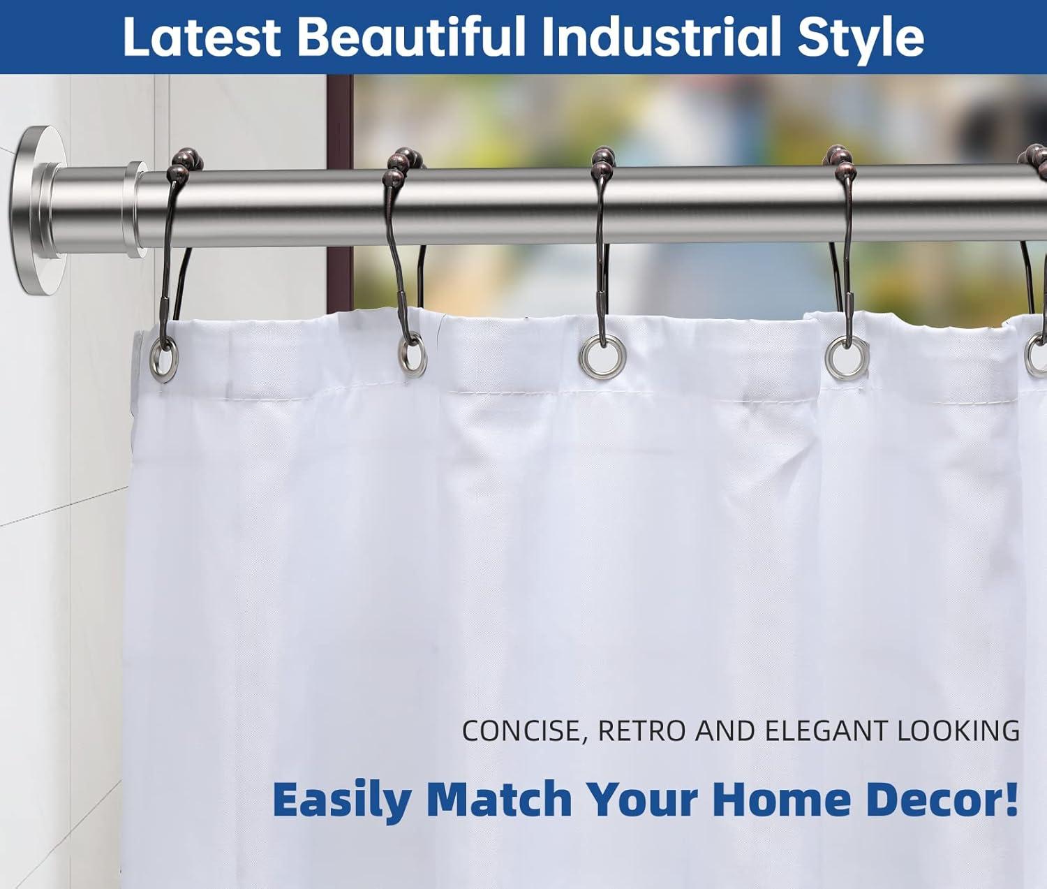 Glorbu 80'' Shower Curtain Rod
