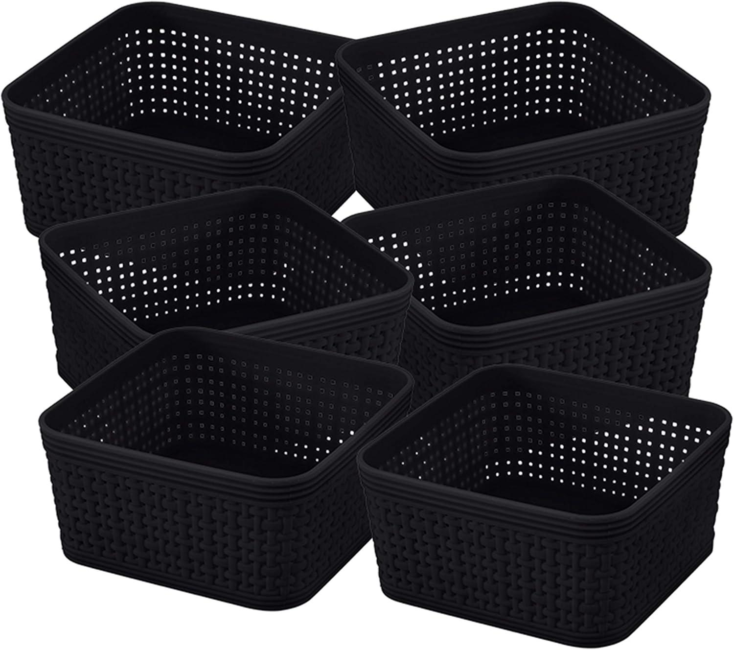 Simplify Simplify Plastic Basket (Set of 6)