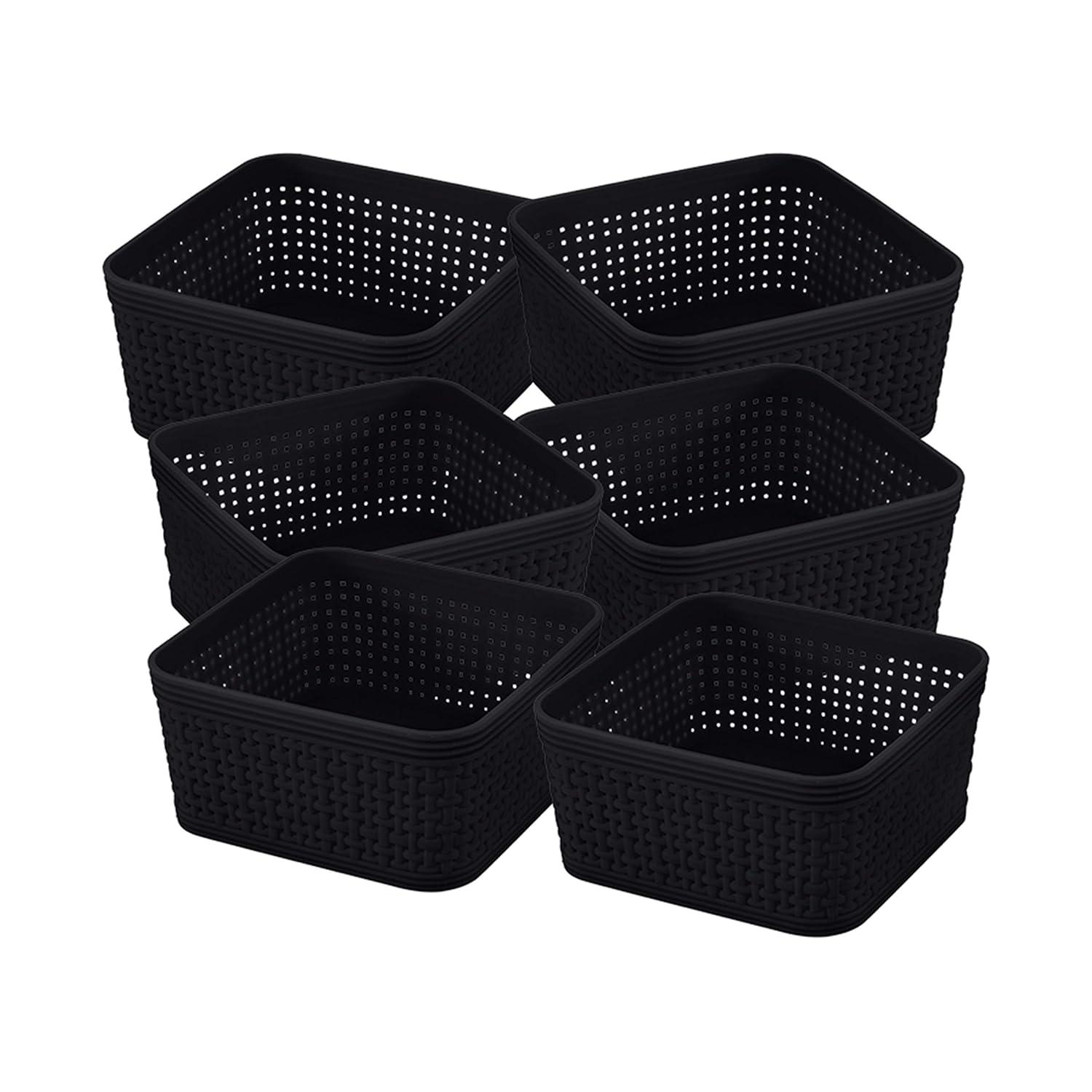 Simplify Simplify Plastic Basket (Set of 6)