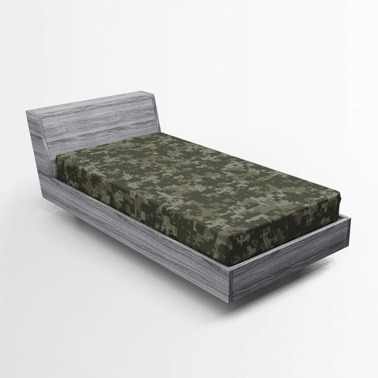 Microfiber Camouflage Fitted Sheet