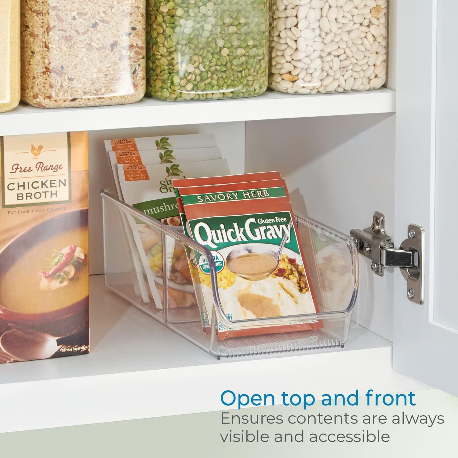 Clear Acrylic 2-Section Spice Organizer for Countertops