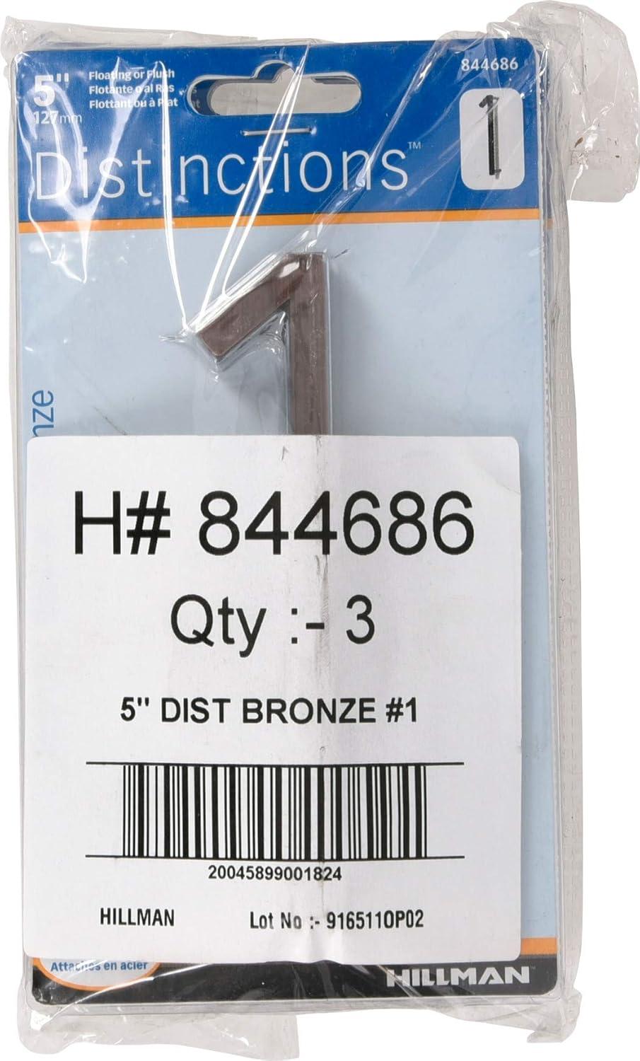 Distinctions by Hillman 5-Inch Floating Mount House Bronze, Number 1