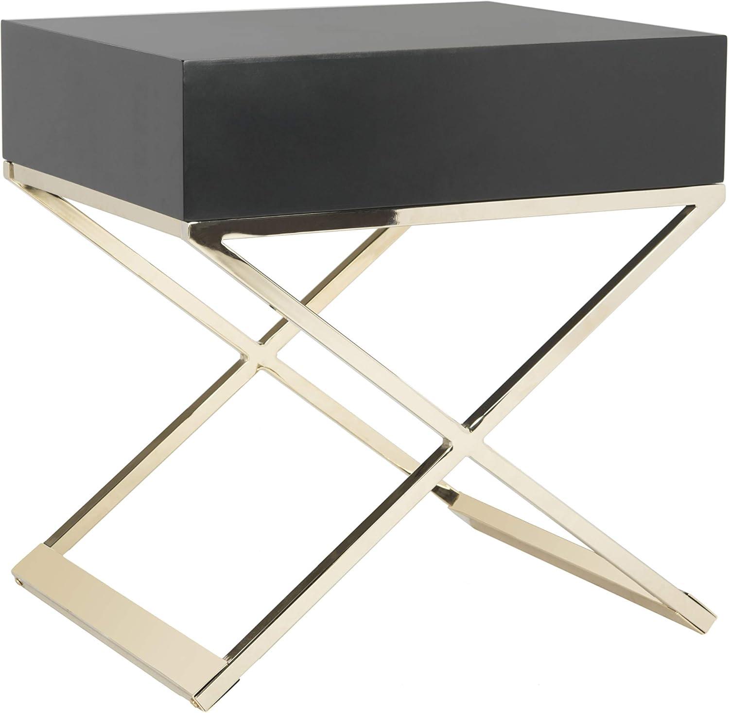 Zarina Modern Cross Leg End Table - White - Safavieh.