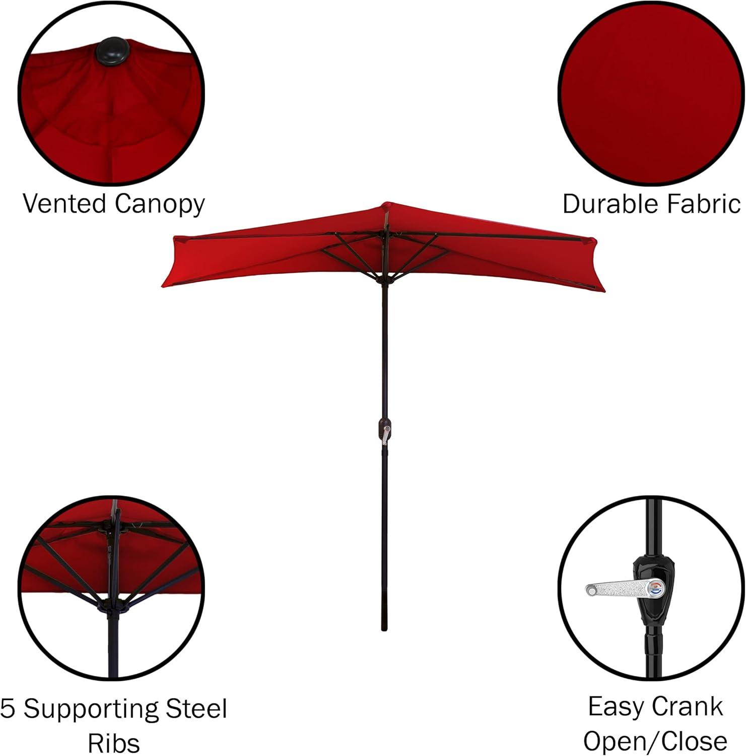 Patson 9' Half Market Umbrella