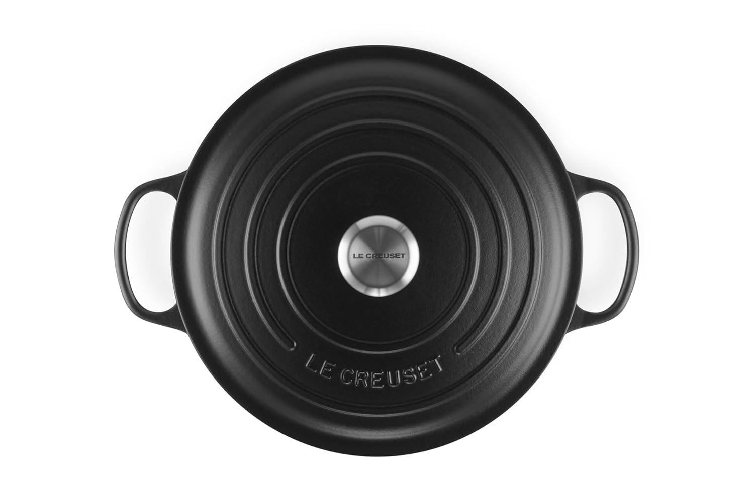 Le Creuset ® Signature 7.25-Qt. Licorice Black Enameled Cast Iron Dutch Oven