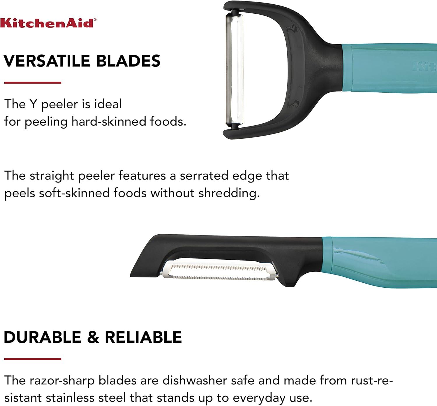 Kitchenaid Universal 2 Peeler Set Euro Peeler in Aqua