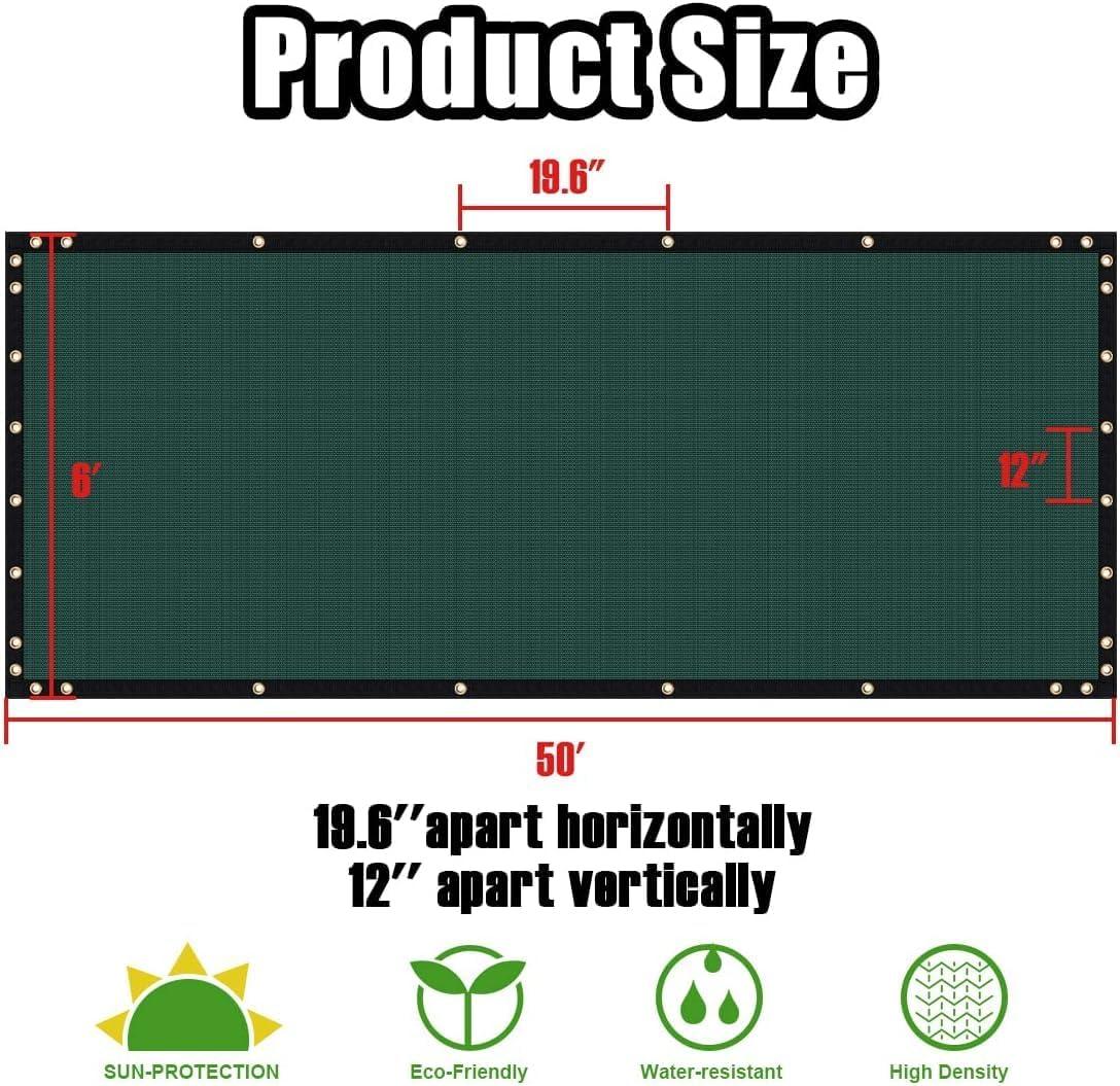 Bibana 6 ft. H x 50 ft. W Composite Privacy Screen