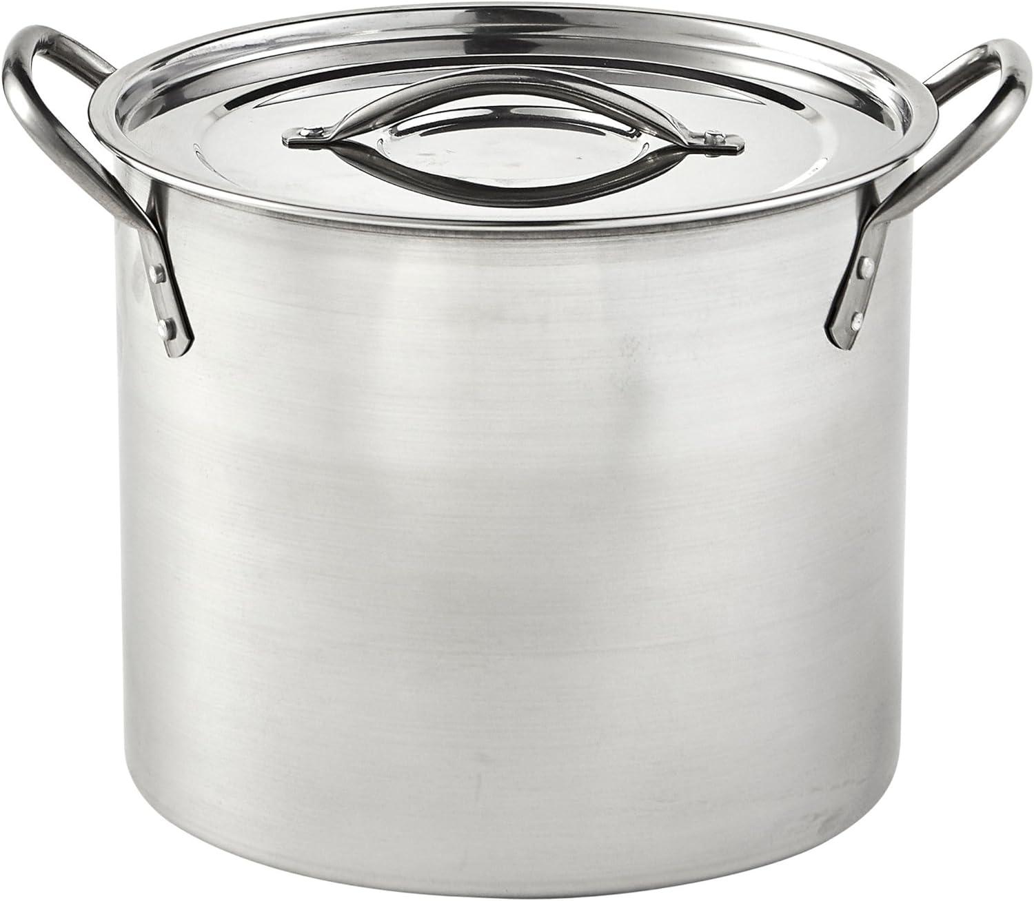 8 Quart Stainless Steel Stock Pot with Lid