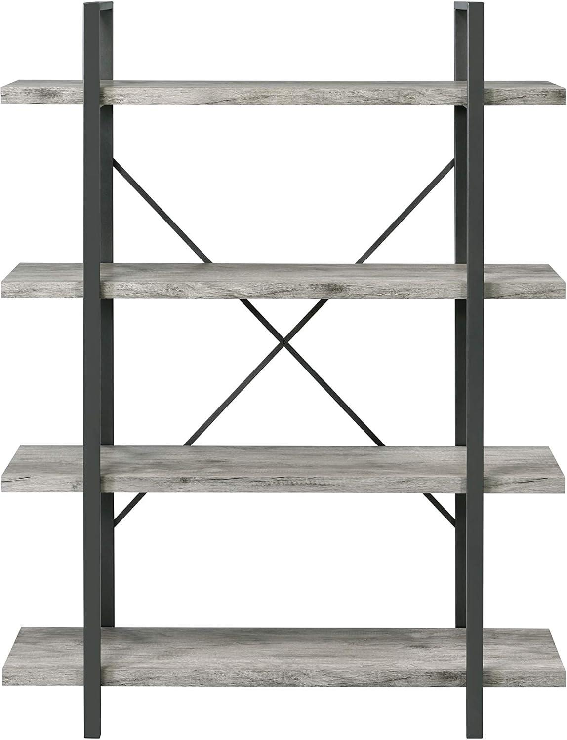 55" Cole 4 Shelf Bookcase with Frame - Coaster