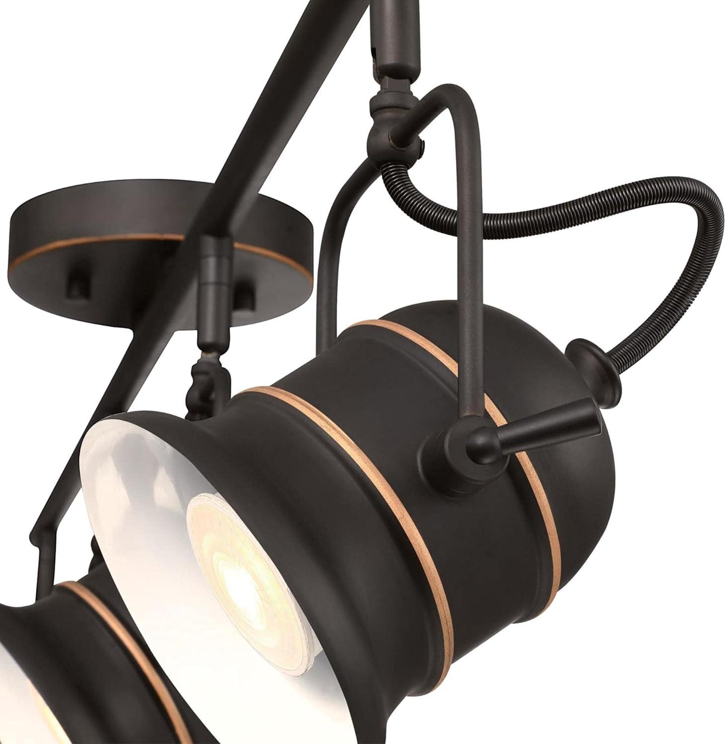 Boswell Oil Rubbed Bronze 4-Light Industrial Track Light