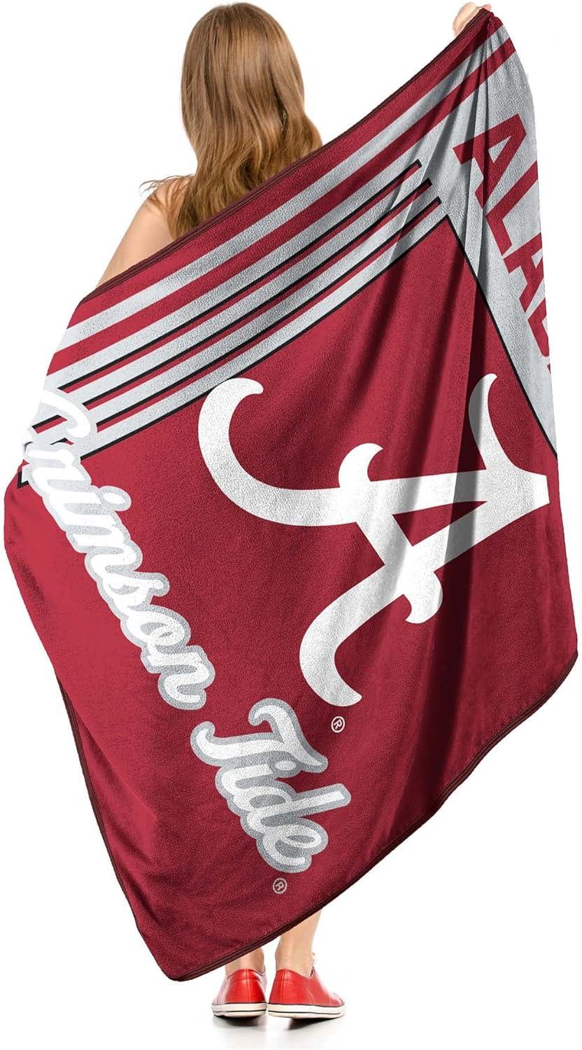 Michigan Wolverines 46" x 60" NCAA Officially Licensed Throw Blanket – Super Soft Lightweight Fleece Blanket for Game Day, Dorms, Couch, Travel & Tailgating Comfort