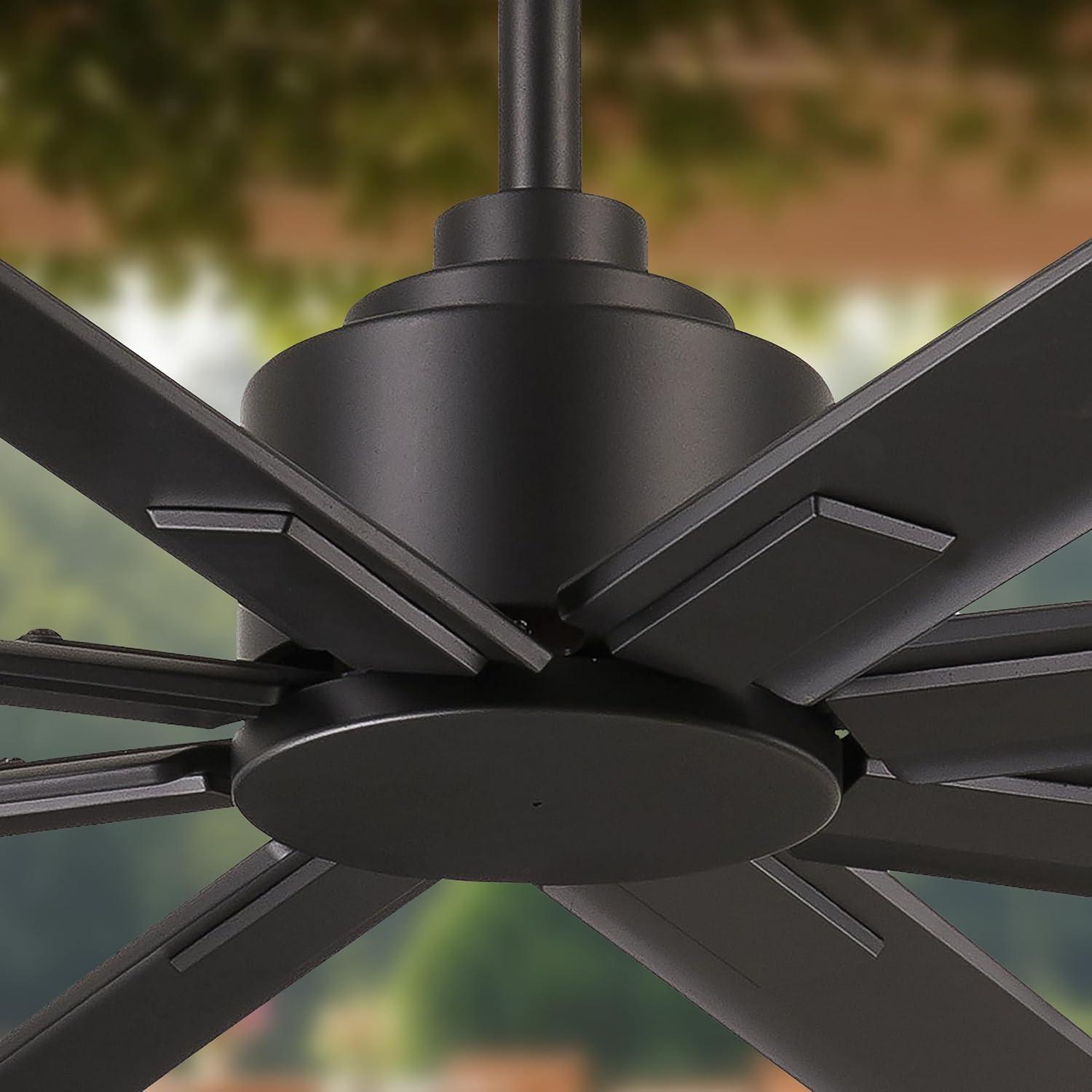 65" 8 - Blade Standard Ceiling Fan with Remote Control