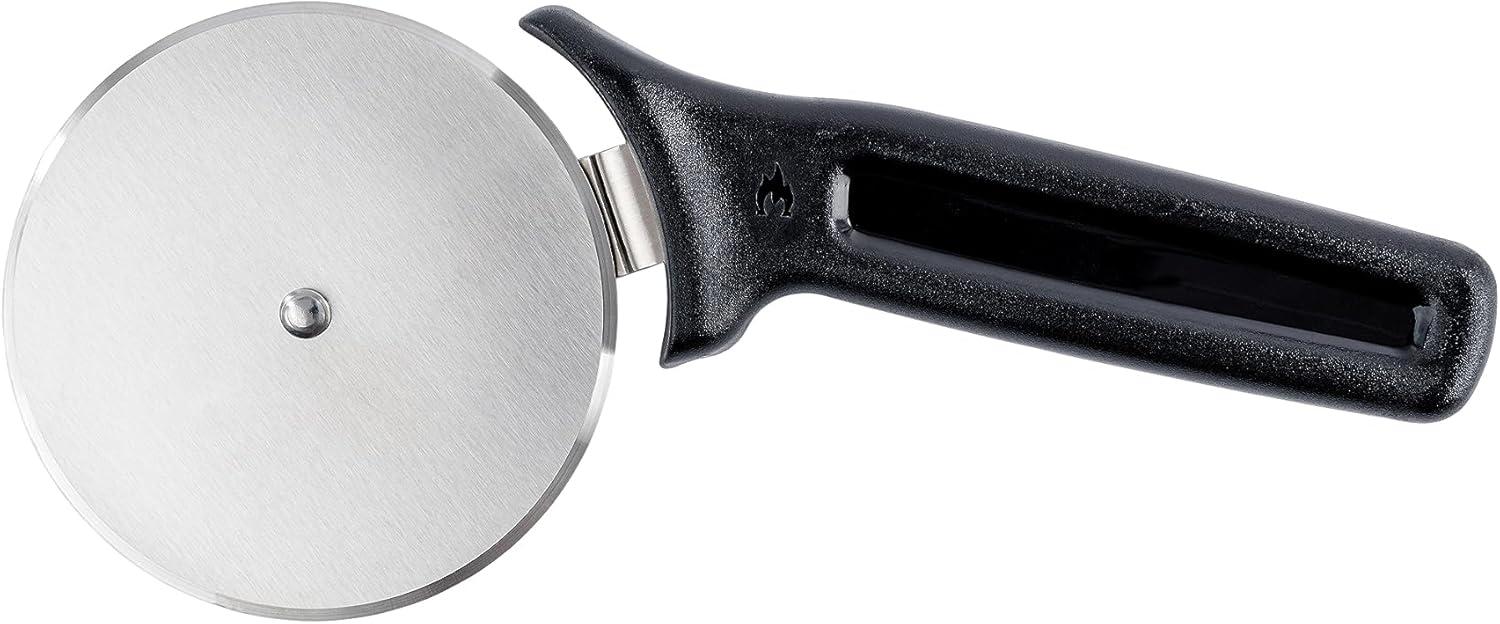 Stainless Steel Pizza Cutter with Black Handle