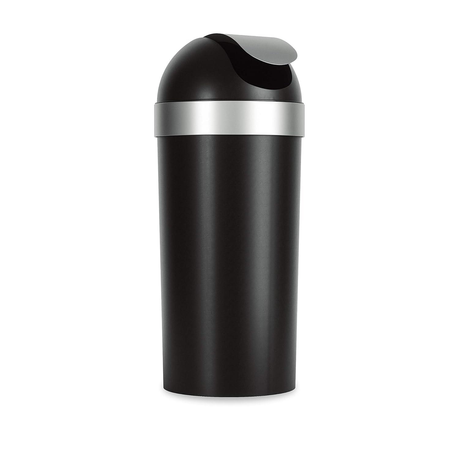 Umbra Venti Plastic Swing Top Kitchen Trash Can - 16 Gallons