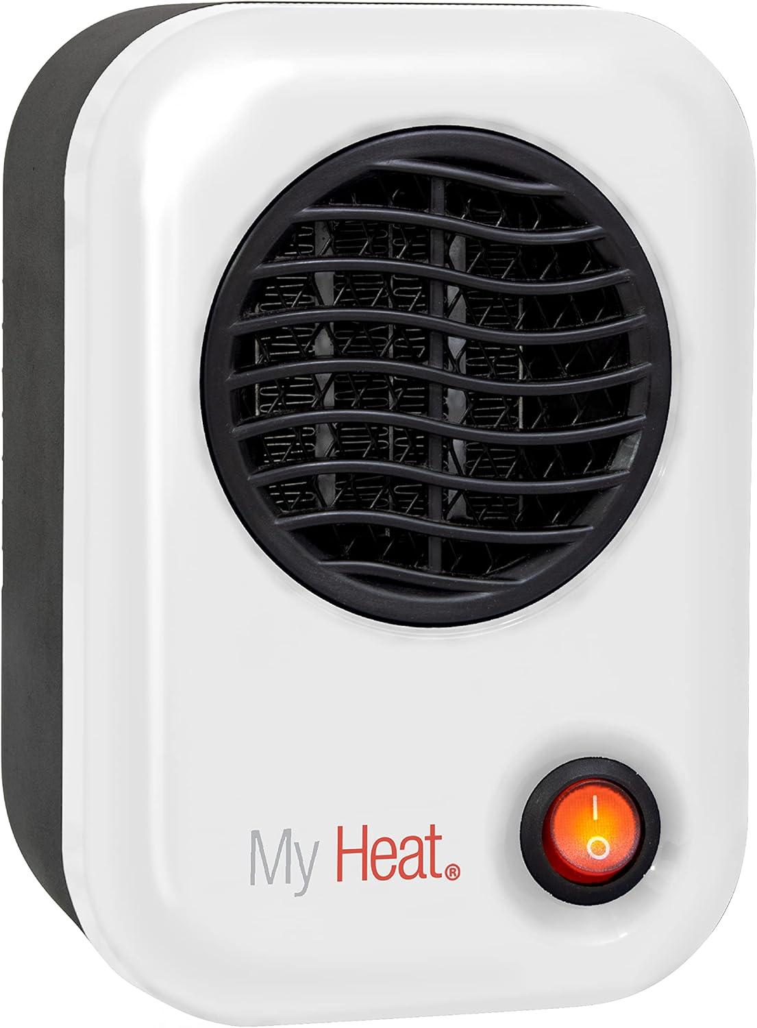 White Ceramic 200W Personal Tabletop Space Heater