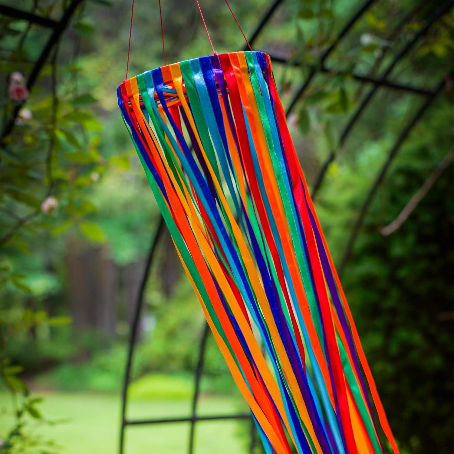 Breeze Decor Rainbow Ribbon Windsock