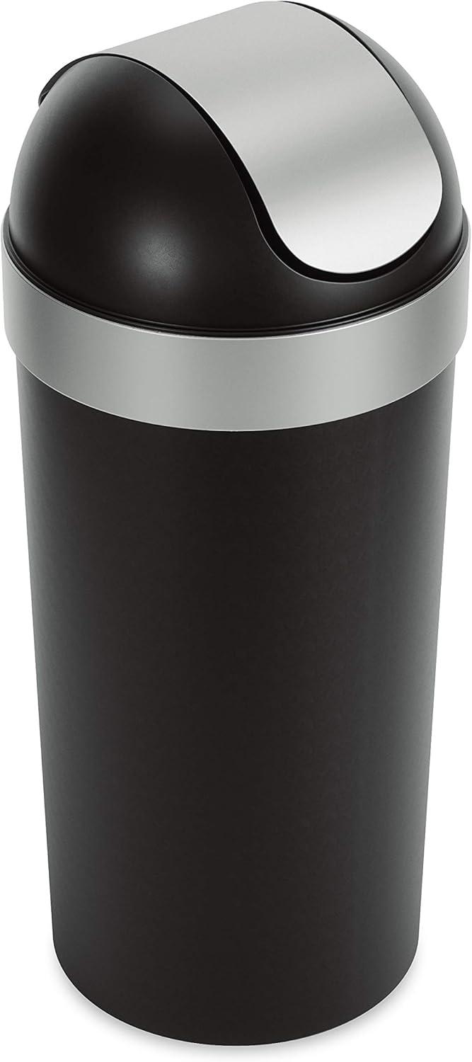 Umbra Venti Plastic Swing Top Kitchen Trash Can - 16 Gallons