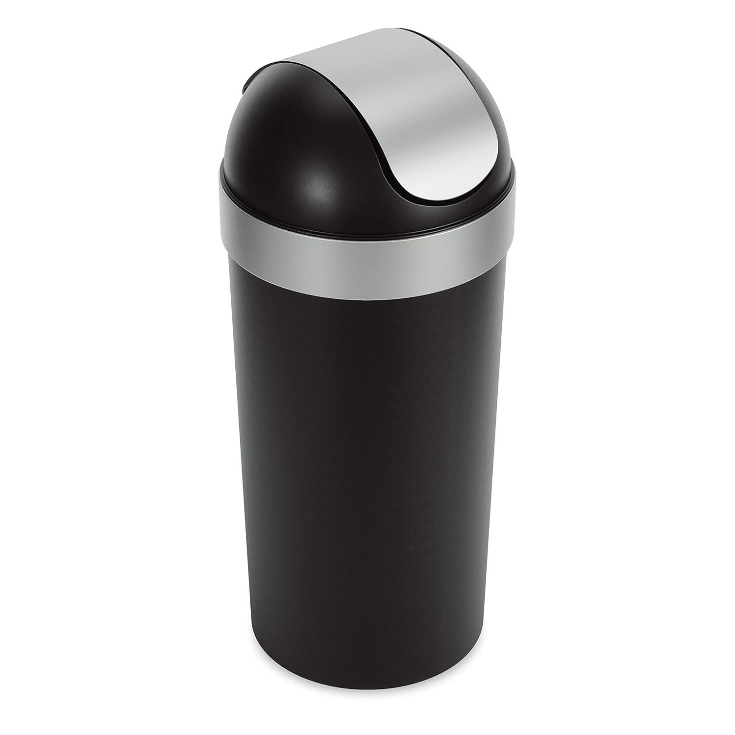 Umbra Venti Plastic Swing Top Kitchen Trash Can - 16 Gallons