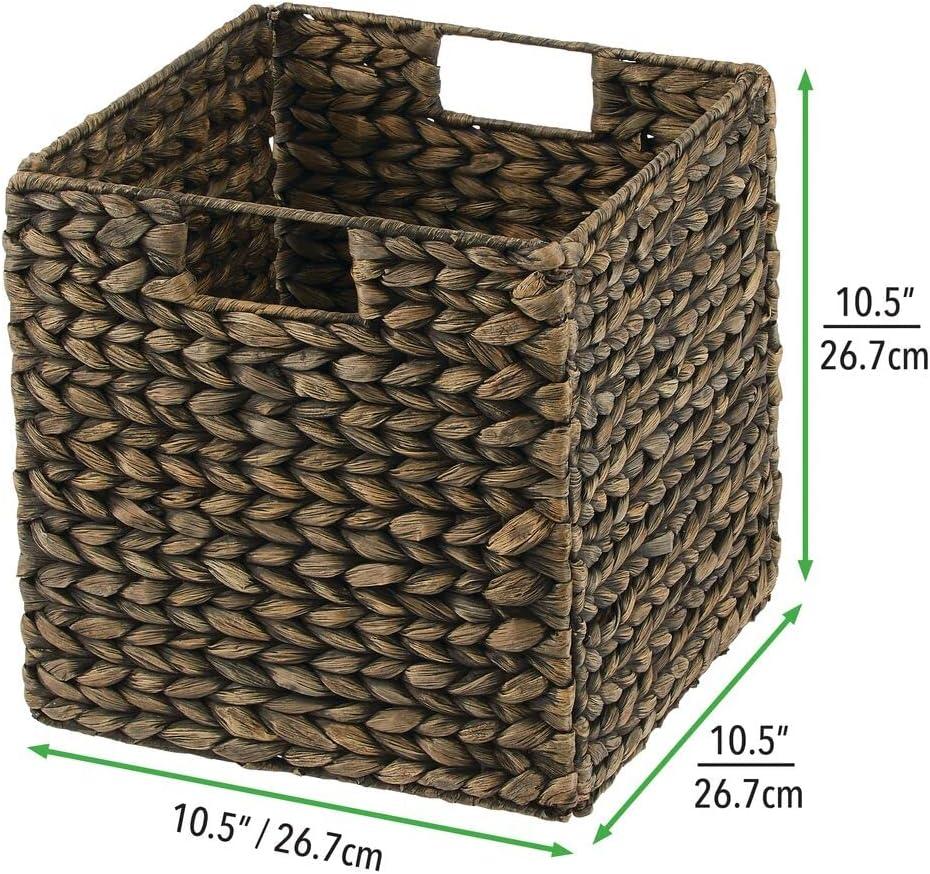 mDesign mDesign Woven Hyacinth Kitchen Storage Organizer Basket Bin