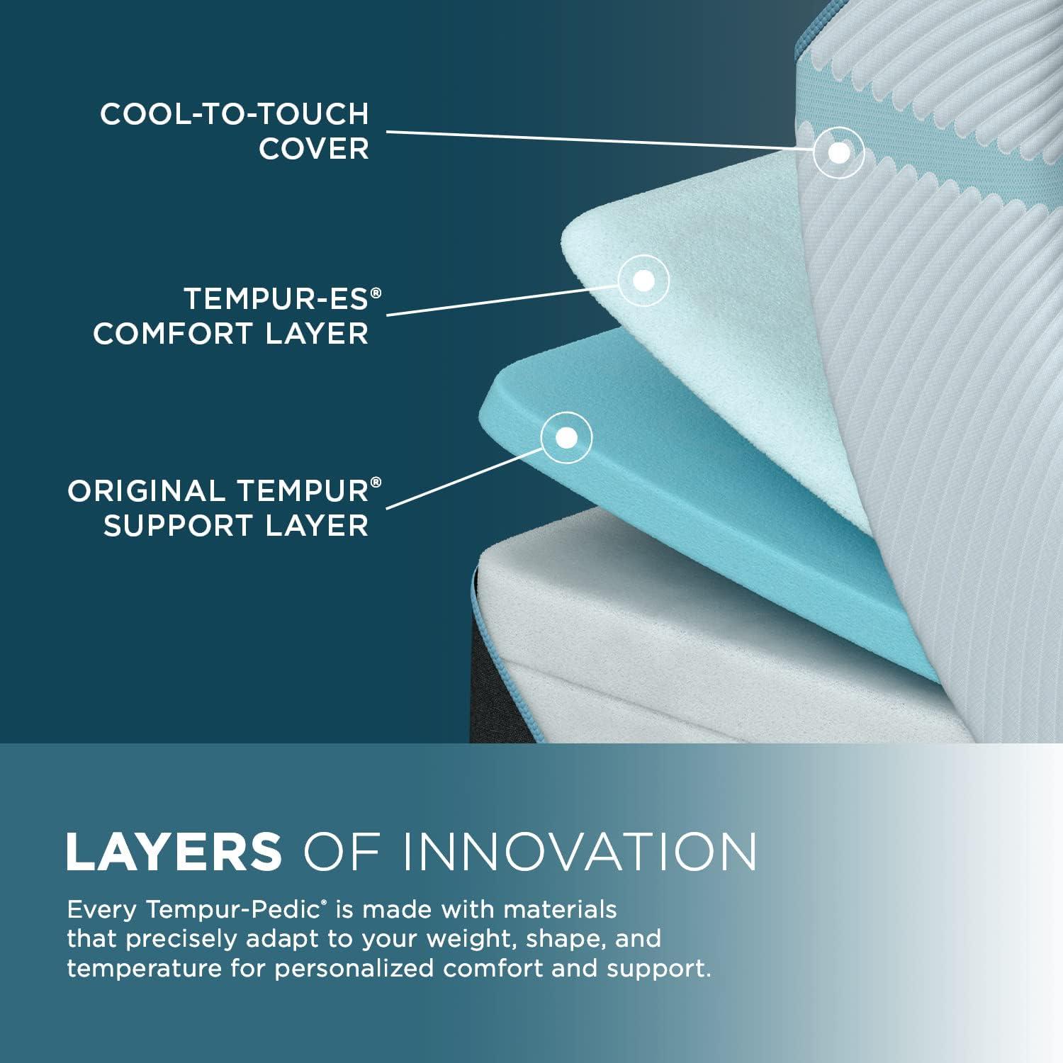 King 11" Medium Memory Foam Mattress with Cooling Cover