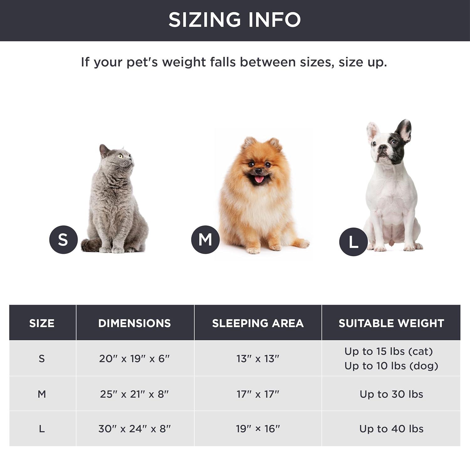 Bedsure Dog Beds for Small Dogs - Round Cat Beds for Indoor Cats, Washable Pet Bed for Puppy and Kitten with Slip-Resistant Bottom, 20 Inches, Brown