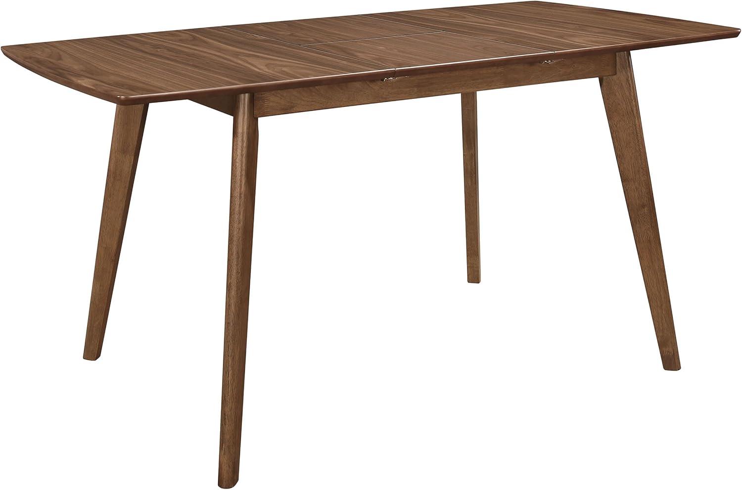 Coaster Furniture Coaster Furniture Alfredo Extension Leaf Dining Table Natural Walnut