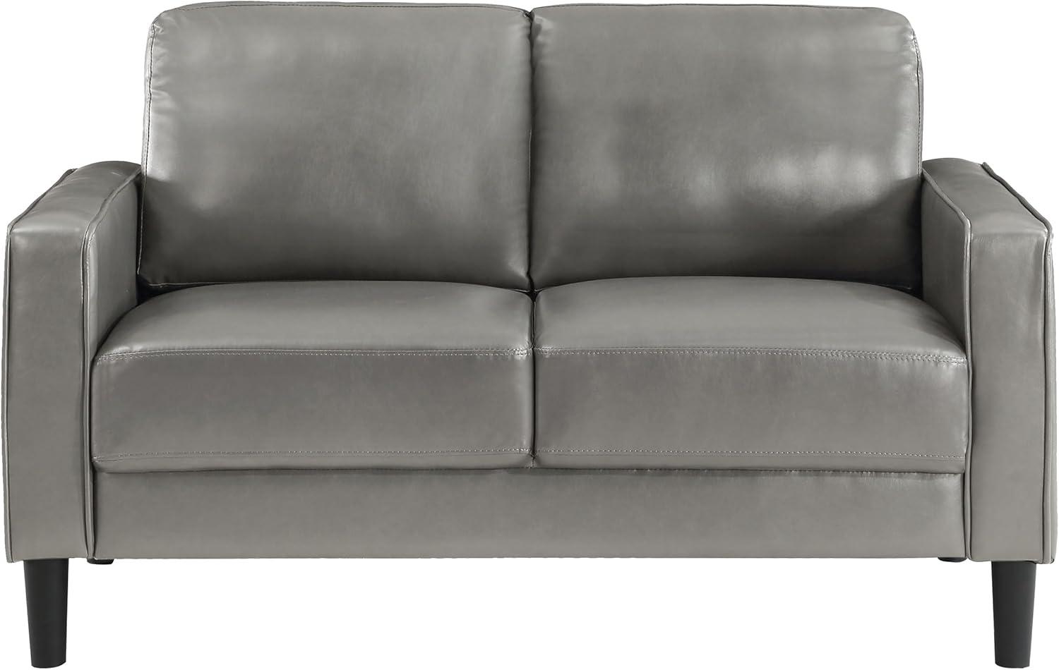 Alma Ruth 3-Piece Upholstered Track Arm Sofa Set Grey