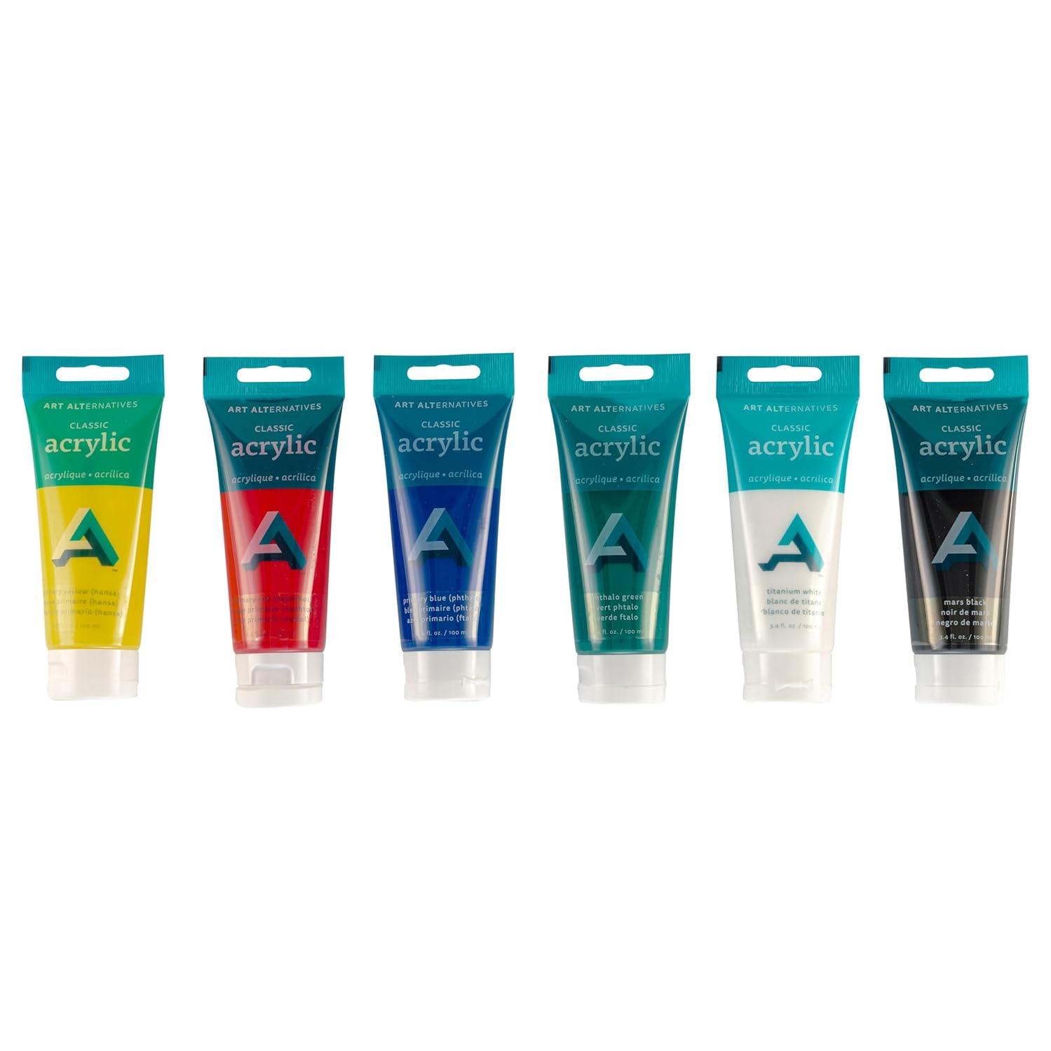 Art Alternatives Studio Acrylic, 6 Color Set